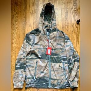 NEW MENS DIESEL Camouflage Hooded Jacket